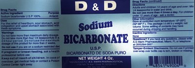 Principal Display Panel (D  D Sodium Bicarbonate 4 Oz)